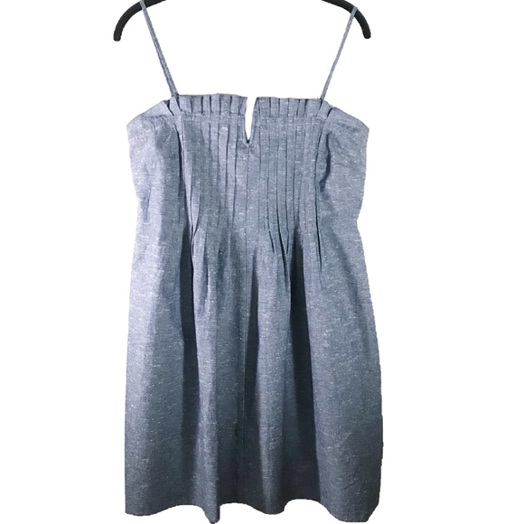 Madewell Dresses & Skirts - Madewell Denim Pintuck Cami Dress Sz 8 NWT